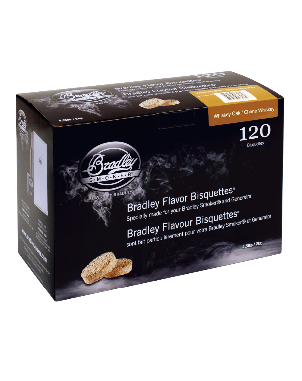 Bisquettes de chêne et de whisky pour les fumeurs Bradley