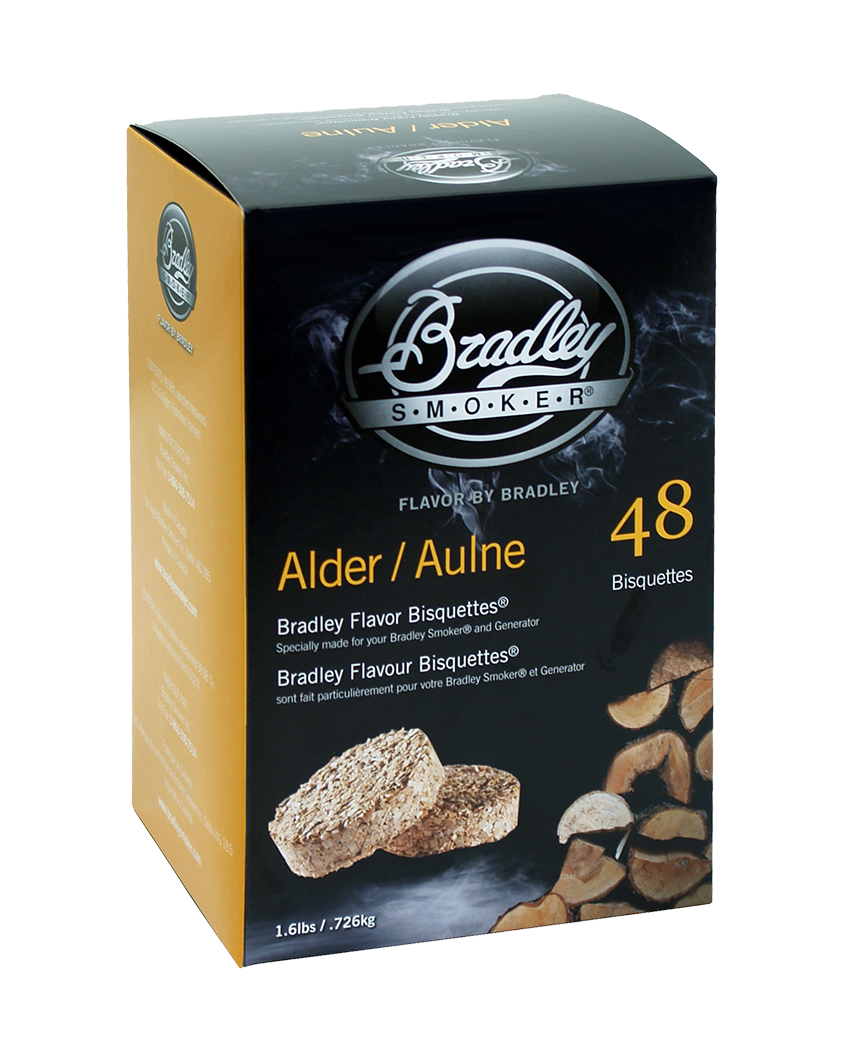 Bisquettes d'aulne pour les fumeurs Bradley