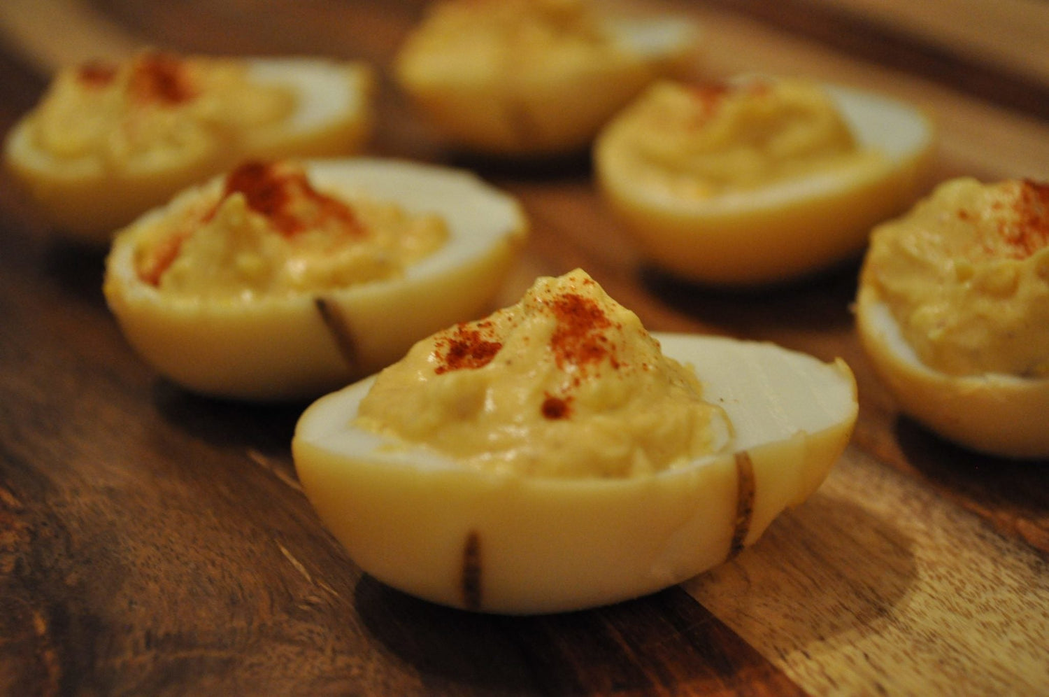 Smoked deviled eggs recipe