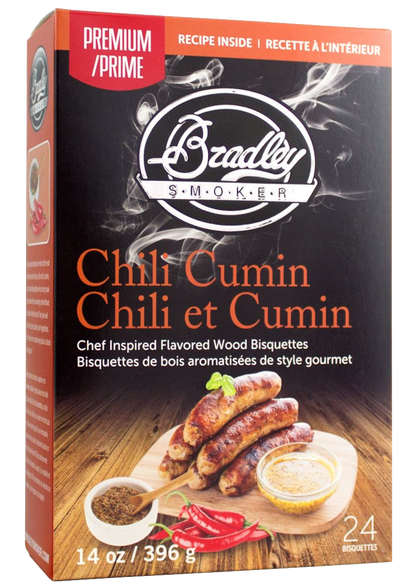 Chili Cummin Bisquettes für Bradley Smoker